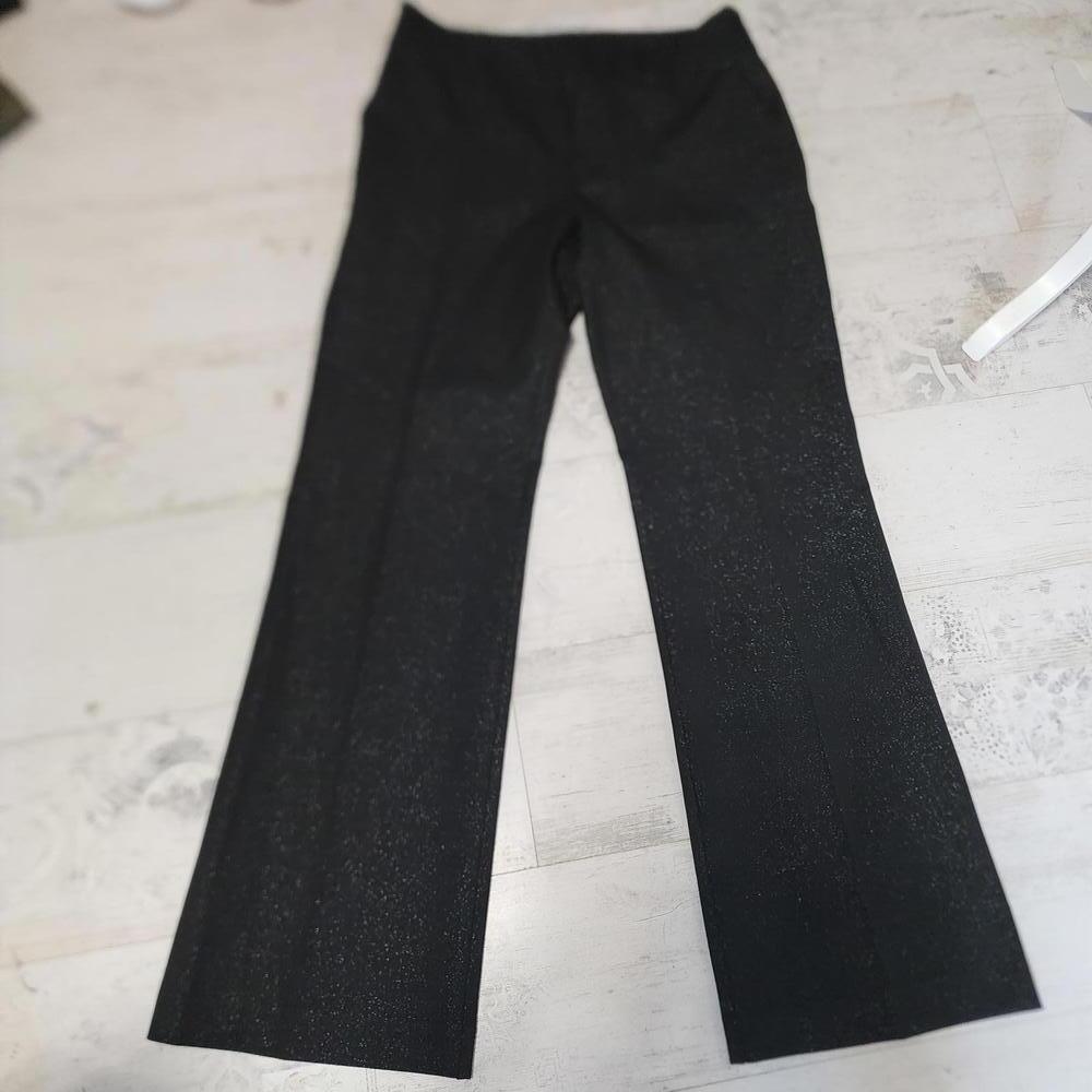 NWOT Karen Kane black sparkle bootleg dress pants  - beautiful 10